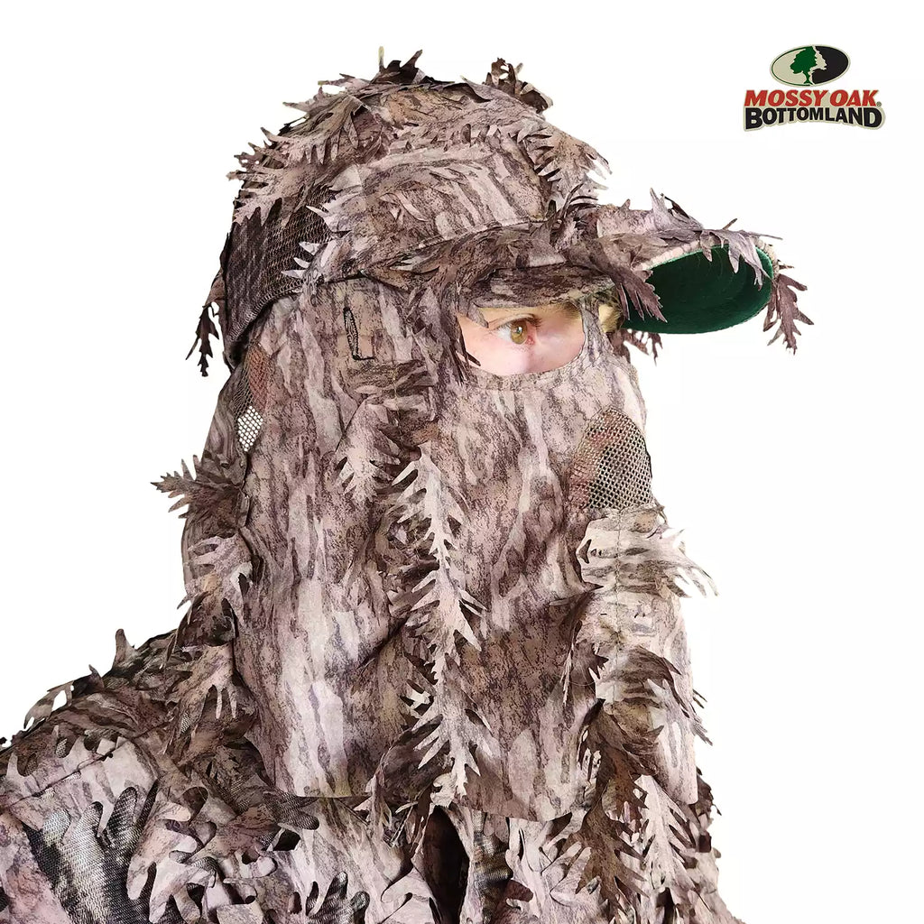 2-in-1 FRONT Leafy Face Mask and Camo Hat (Adj, OSFM) 2-in-1 FRONT Leafy Face Mask and Camo Hat (Adj, OSFM)