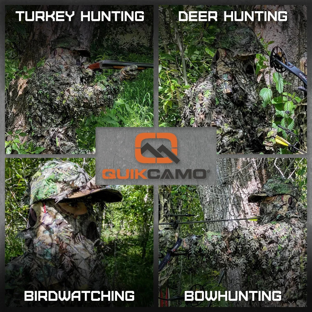 2-in-1 FRONT Leafy Face Mask and Camo Hat (Adj, OSFM) 2-in-1 FRONT Leafy Face Mask and Camo Hat (Adj, OSFM)