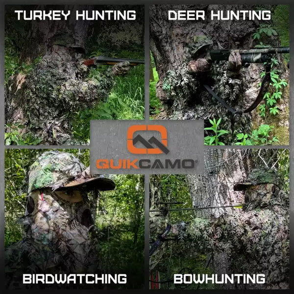 2-in-1 FRONT Leafy Face Mask and Camo Hat (Adj, OSFM) 2-in-1 FRONT Leafy Face Mask and Camo Hat (Adj, OSFM)