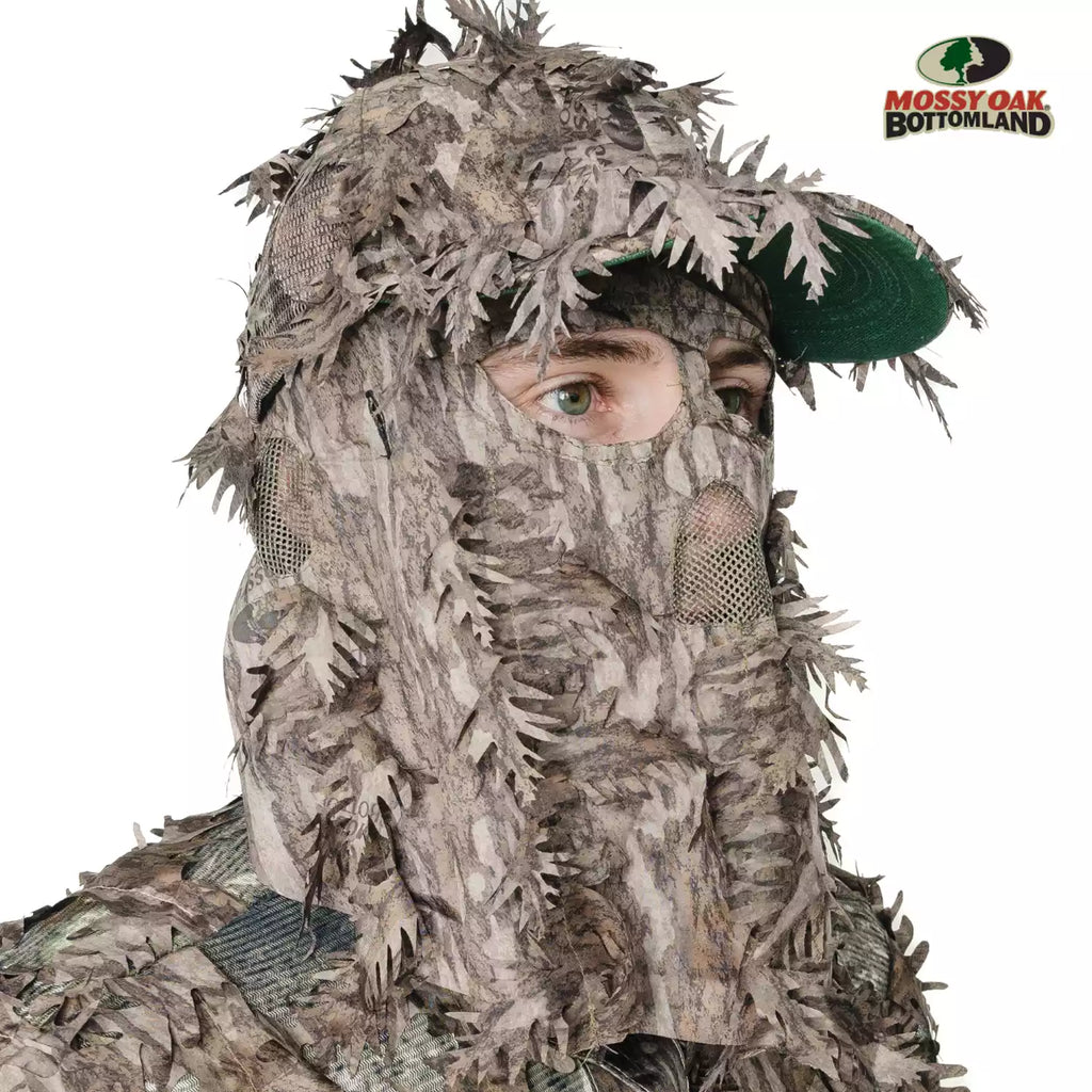 2-in-1 FRONT Leafy Face Mask and Camo Hat (Adj, OSFM) 2-in-1 FRONT Leafy Face Mask and Camo Hat (Adj, OSFM)