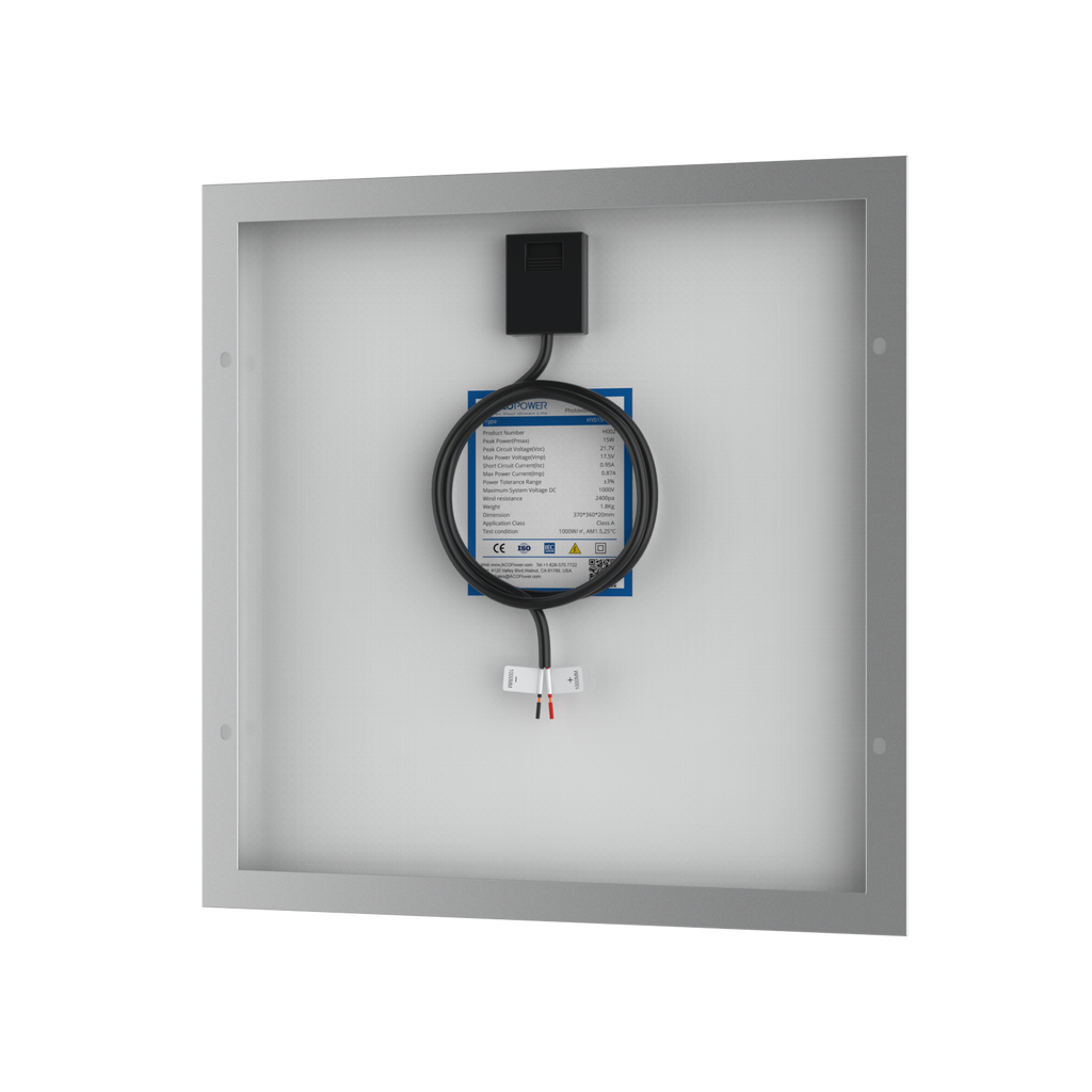 15 Watts Poly Solar Panel, 12V by ACOPOWER - Proud Libertarian - ACOPOWER 15 Watts Poly Solar Panel, 12V by ACOPOWER - Proud Libertarian - ACOPOWER