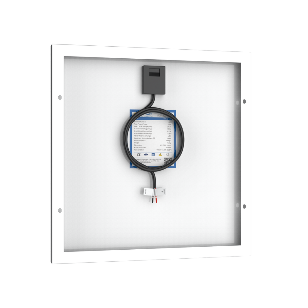 15 Watts Poly Solar Panel, 12V by ACOPOWER - Proud Libertarian - ACOPOWER 15 Watts Poly Solar Panel, 12V by ACOPOWER - Proud Libertarian - ACOPOWER