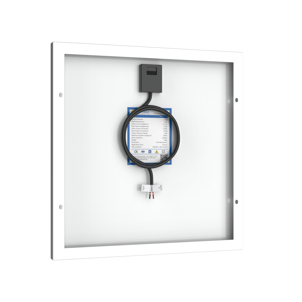 15 Watts Poly Solar Panel, 12V by ACOPOWER - Proud Libertarian - ACOPOWER 15 Watts Poly Solar Panel, 12V by ACOPOWER - Proud Libertarian - ACOPOWER