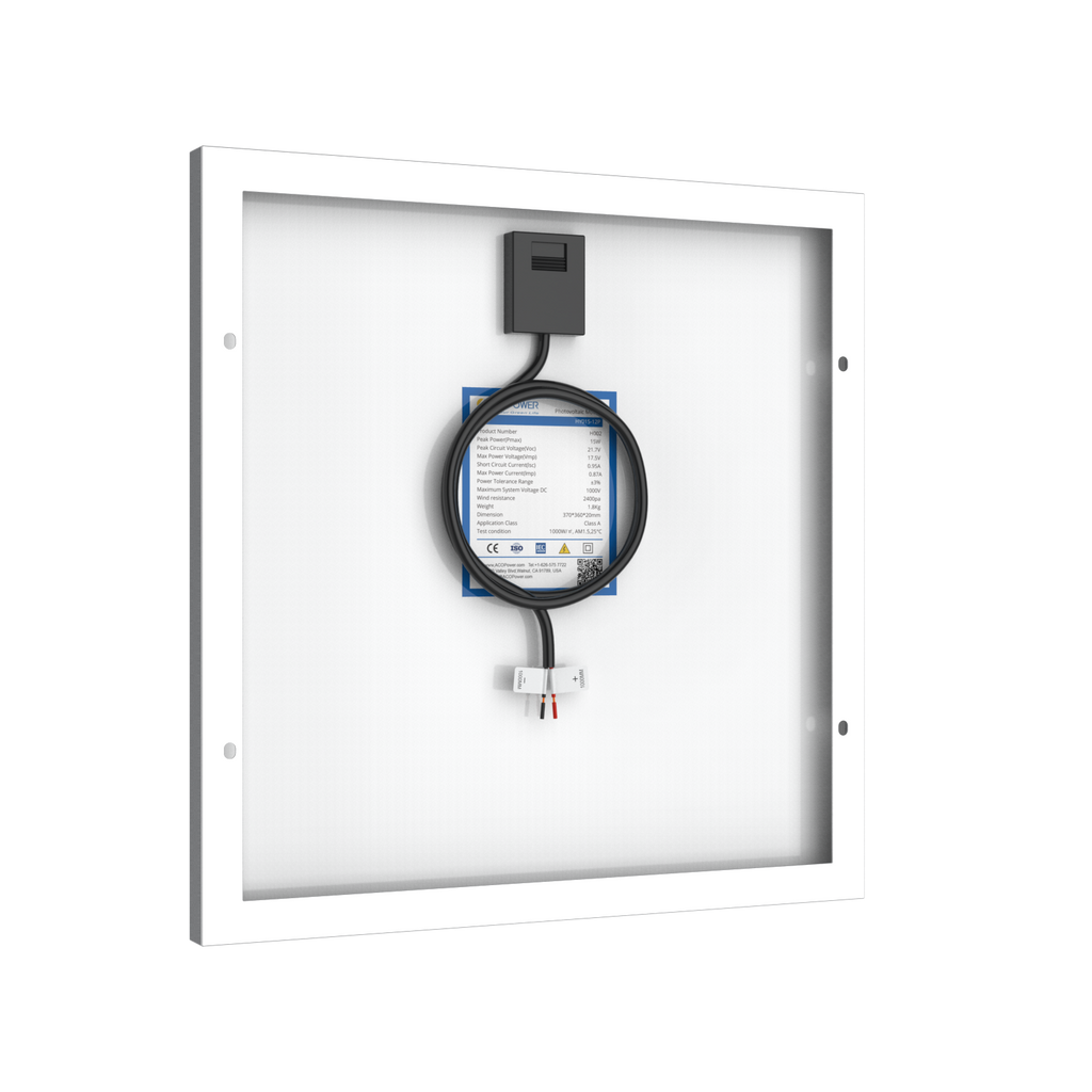 15 Watts Poly Solar Panel, 12V by ACOPOWER - Proud Libertarian - ACOPOWER 15 Watts Poly Solar Panel, 12V by ACOPOWER - Proud Libertarian - ACOPOWER