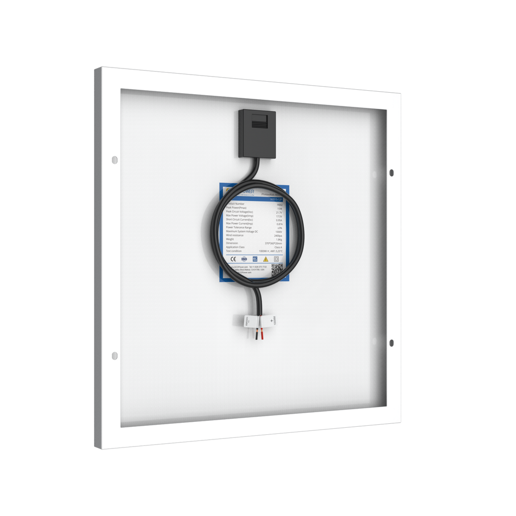 15 Watts Poly Solar Panel, 12V by ACOPOWER - Proud Libertarian - ACOPOWER 15 Watts Poly Solar Panel, 12V by ACOPOWER - Proud Libertarian - ACOPOWER