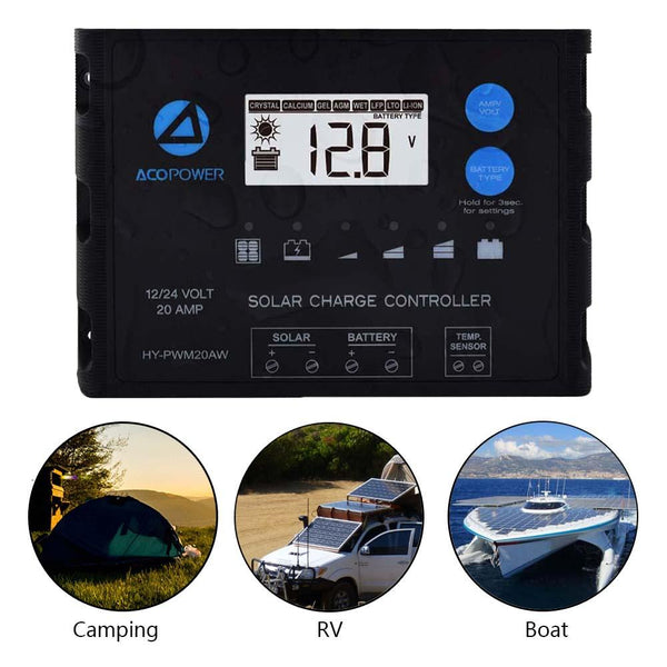 Waterproof ProteusX 20A PWM Solar Charge Controller by ACOPOWER - Proud Libertarian - ACOPOWER Waterproof ProteusX 20A PWM Solar Charge Controller by ACOPOWER - Proud Libertarian - ACOPOWER