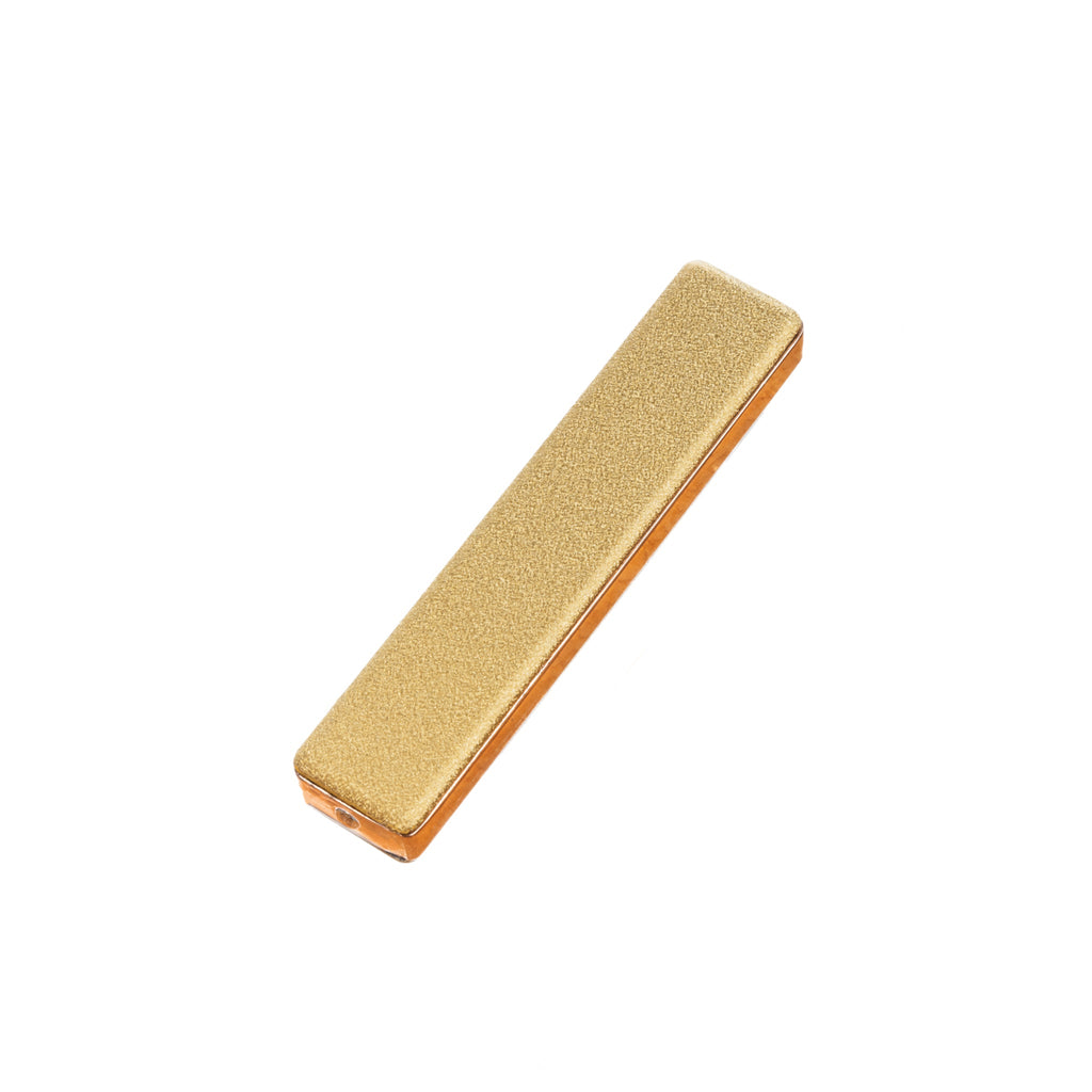 Flameless Rectangular Metal Trim Lighter Gold