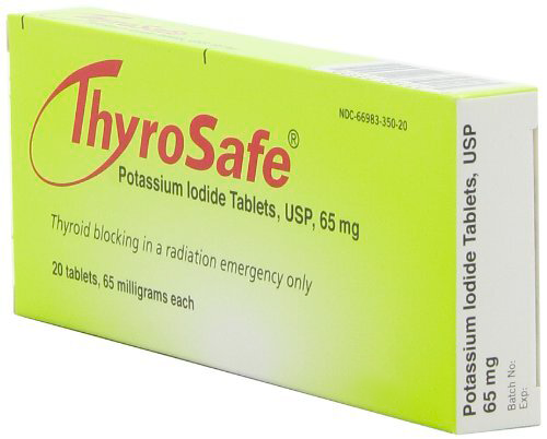 Thyrosafe Tablets: FDA Approved Potassium Iodide (KI) Tablets - Protects Against Radioactive Iodine