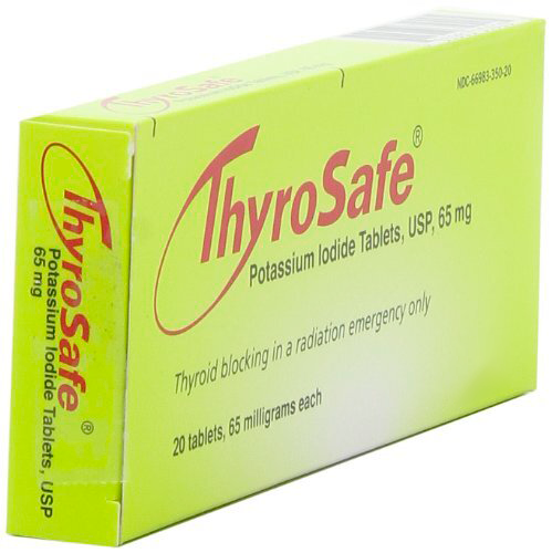Thyrosafe Tablets: FDA Approved Potassium Iodide (KI) Tablets - Protects Against Radioactive Iodine