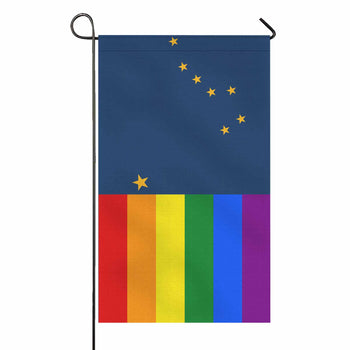 Alaska LGBTQ DOublesided Flag 36