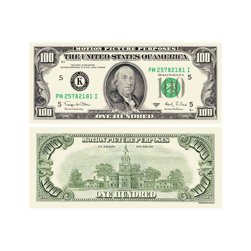 $20|$50|$100 $1,500 1990 Series Bills Mix by Prop Money Inc