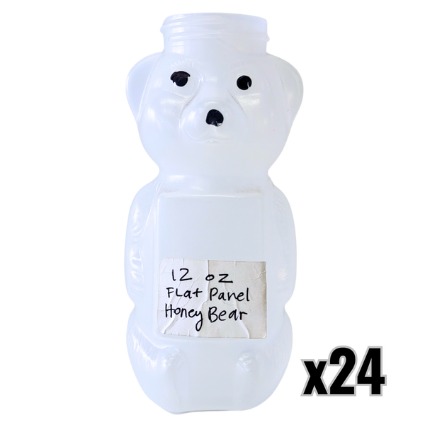 12 oz Plastic Flat Panel Honey Bears