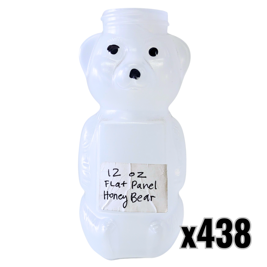 12 oz Plastic Flat Panel Honey Bears