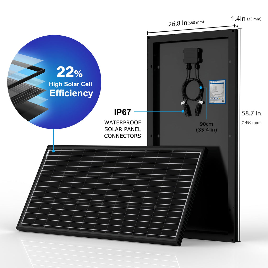 ACOPower 200 Watt 12 Volts Monocrystalline for Water Pumps, Residential Power Supply by ACOPOWER