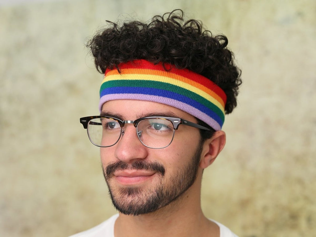 10 Pack Rainbow Gay Pride Sport Headbands (10 Headbands)