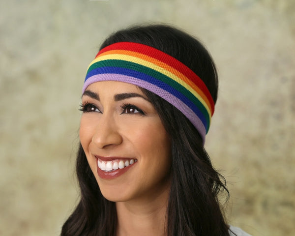 10 Pack Rainbow Gay Pride Sport Headbands (10 Headbands)