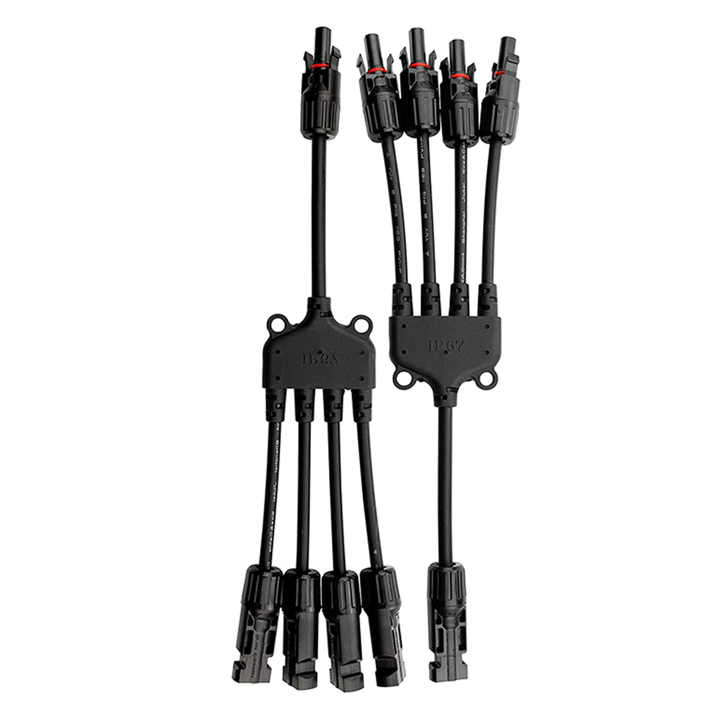 4 to 1 Solar Branch Connectors MMMMF+FFFFM Pair by ACOPOWER