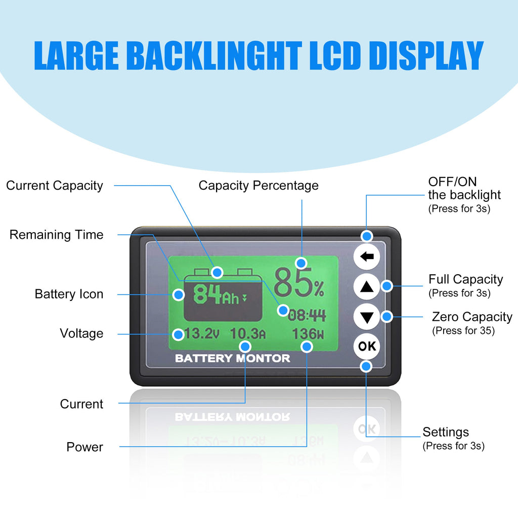 500 Amps Battery Monitor by ACOPOWER