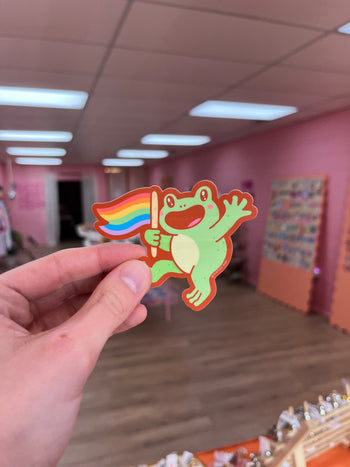 Pride Frog Sticker