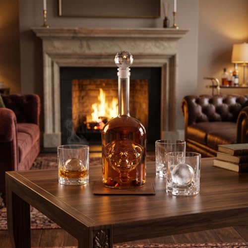 Skull Decanter in Bottler Skull Head, 750ml
