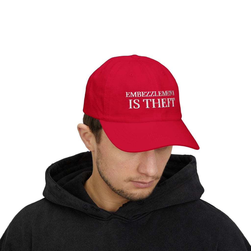 Embezzlement is Theft Cap