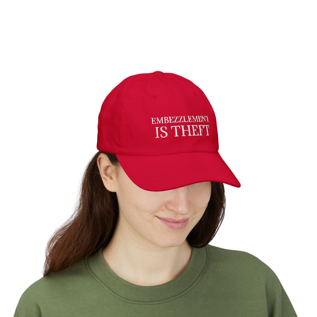 Embezzlement is Theft Cap