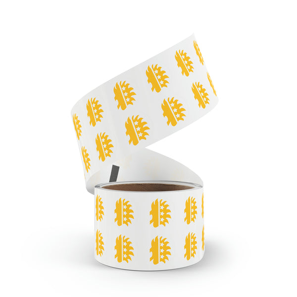 Libertarian Porcupine - Round Sticker Label Rolls