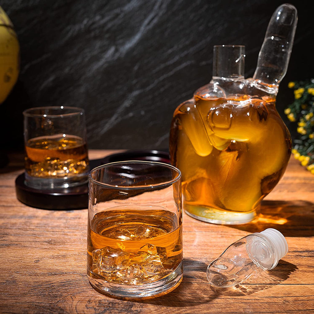 Peace Sign Wine and Whiskey Decanter 750ml