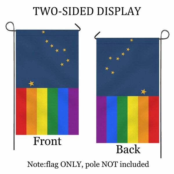 Alaska LGBTQ DOublesided Flag 36" x 60"