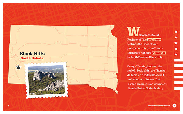 Landmarks of America: Mount Rushmore by The Creative Company Shop