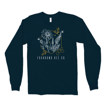 Abstract Flower Long Sleeve Tee Shirt