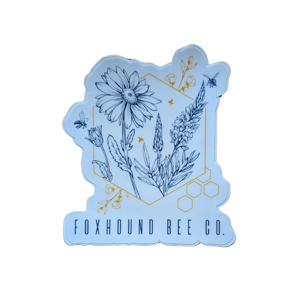 Abstract Flowers Vinyl Sticker