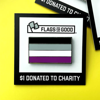 Asexual (Ace) Pride Flag Enamel Pin