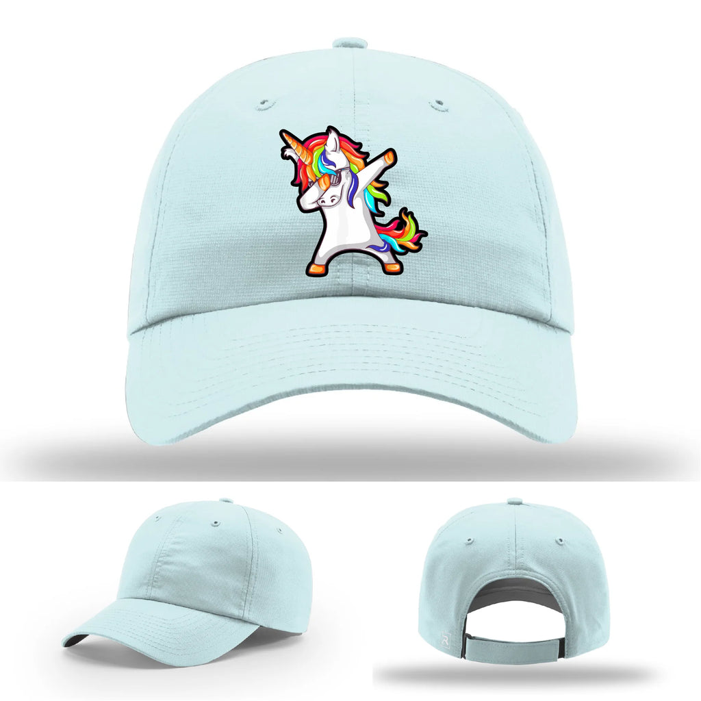 Dabcorn Hat | Full-Color Leather Patch Dabbing Unicorn Design