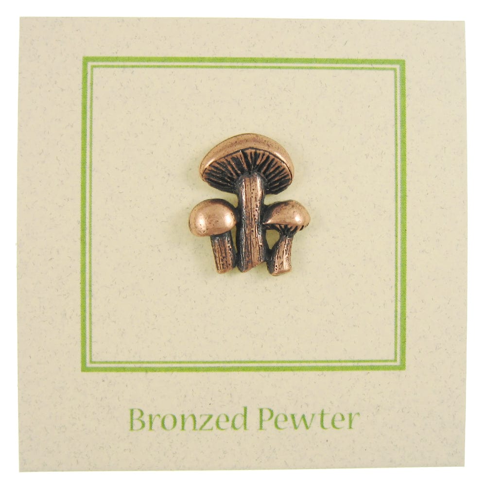 Mushrooms Copper Lapel Pin