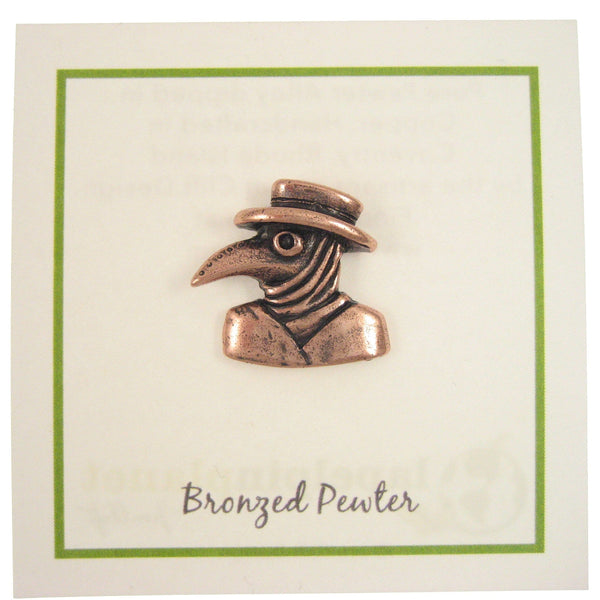 Plague Doctor Copper Lapel Pin