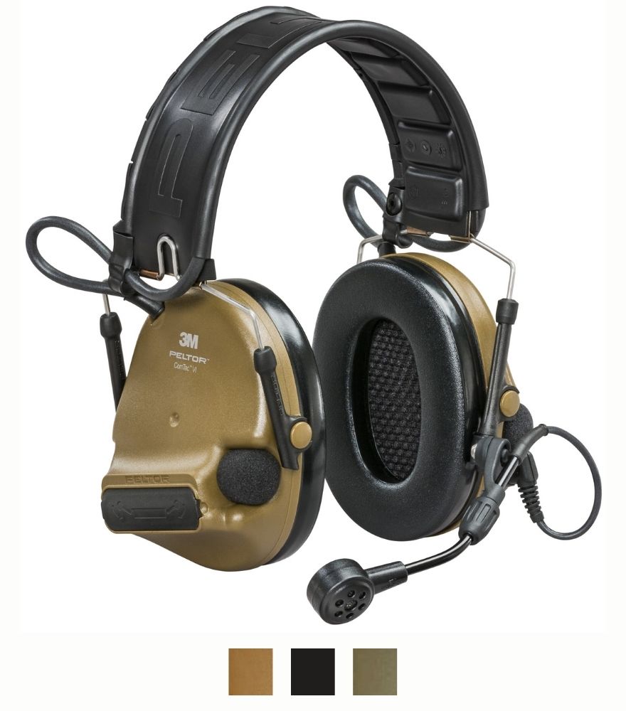 Peltor ComTac VI | NIB w/ All Colors & Models | Gel Earcups & ARC Mounts Included
