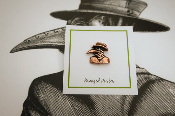 Plague Doctor Copper Lapel Pin