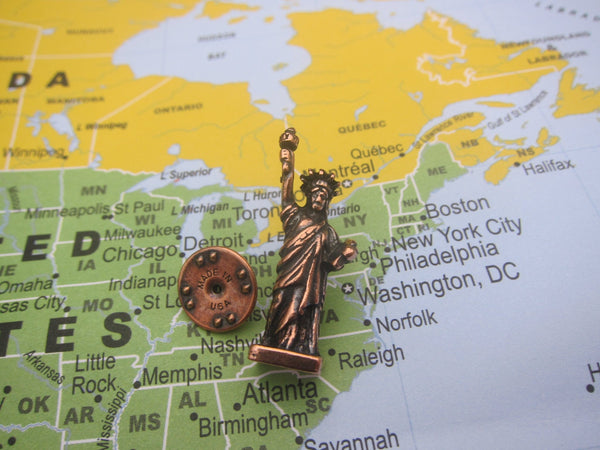Statue of Liberty Copper Lapel Pin