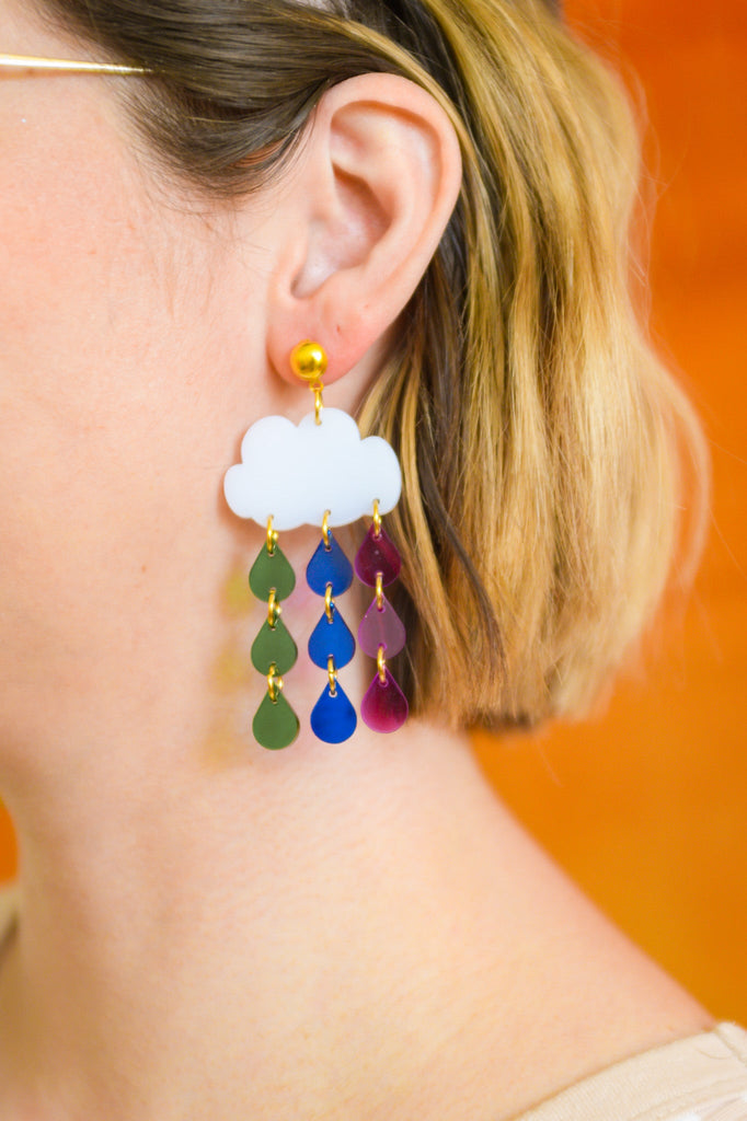 Translucent Pride Rainbow Earrings