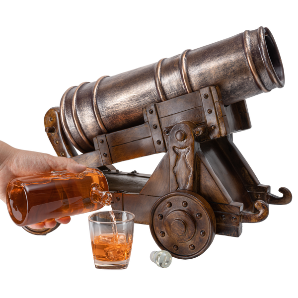 Cannon Wine & Whiskey Decanter Set, 750ml Decanter 21"