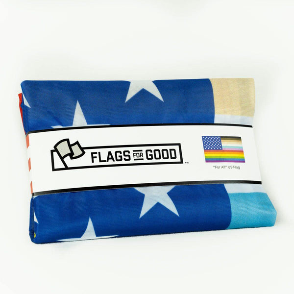 "For All" Rainbow United States Flag