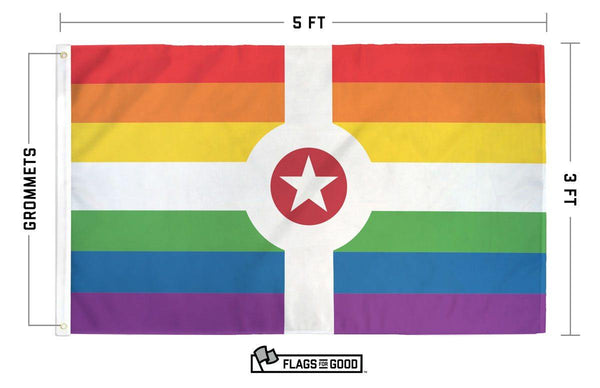 Rainbow Indianapolis Pride Flag