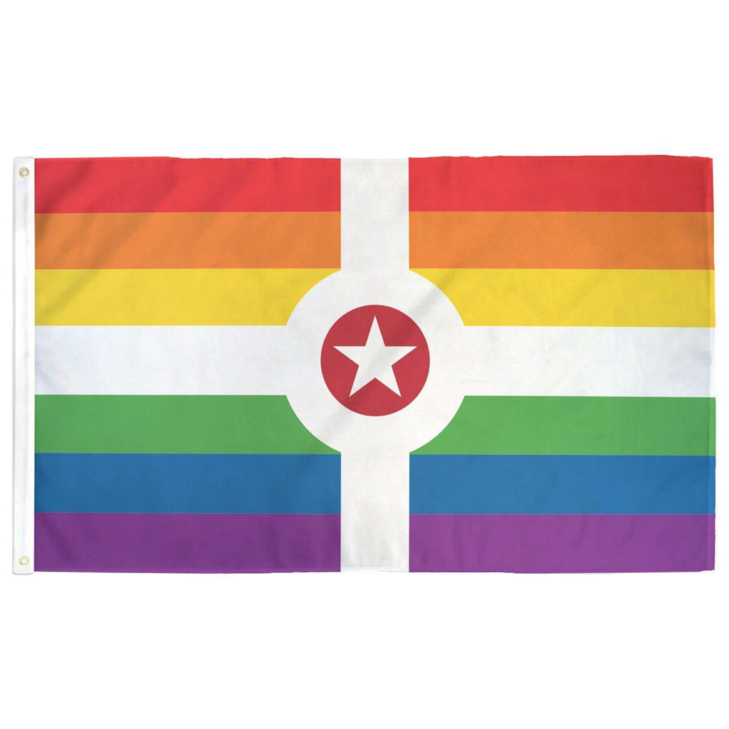 Rainbow Indianapolis Pride Flag