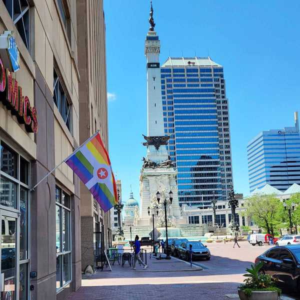 Rainbow Indianapolis Pride Flag