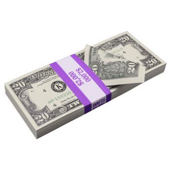 $2,000 Full Print 1990 Series Stack