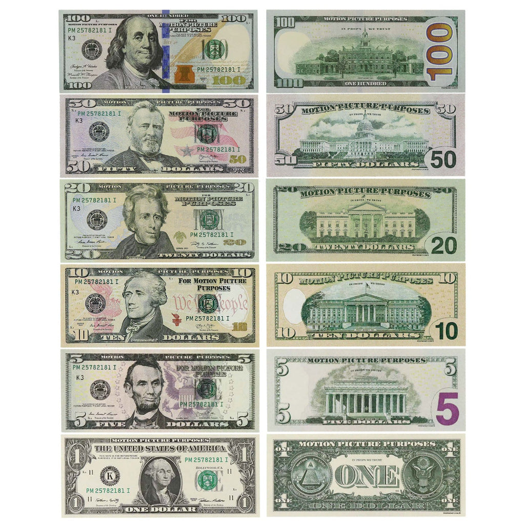 All Denominations New Series Bills Mix by Prop Money Inc