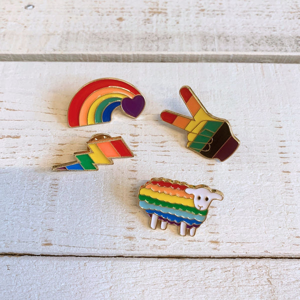 LGBTQ Pride Enamel Rainbow Pins [4 Styles]