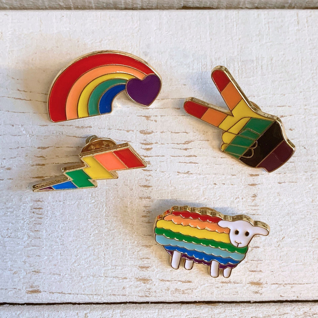 LGBTQ Pride Enamel Rainbow Pins [4 Styles]