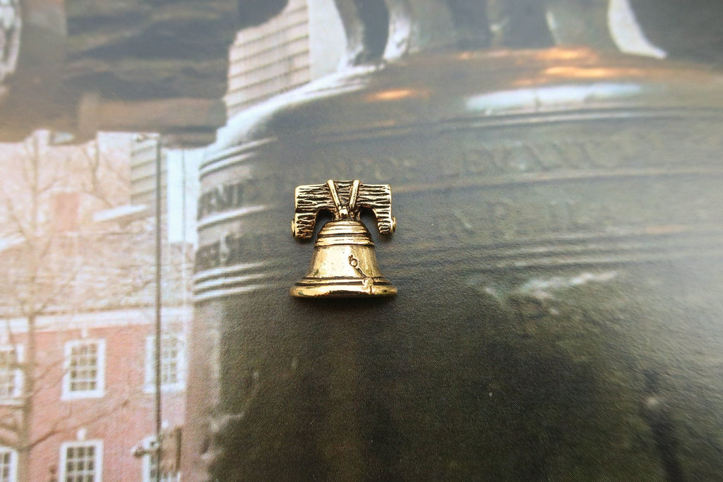 Liberty Bell Gold Lapel Pin